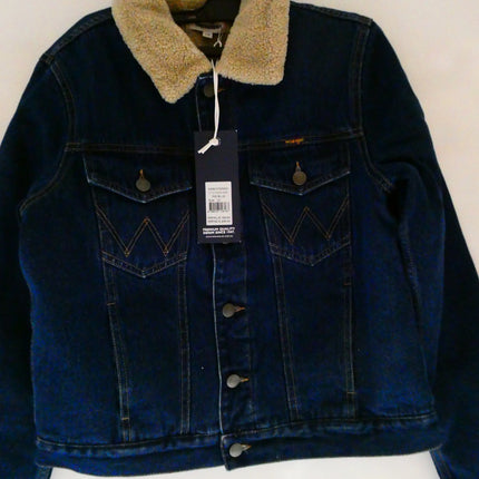 Wrangler Women's Fitted Sherpa Jacket, 70s Blue, Size - 10