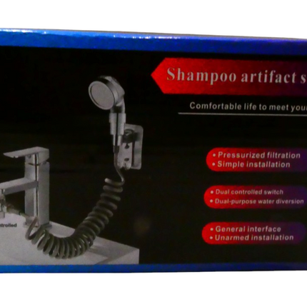 Hand Shower Sink Shower Hose Sprayer for Hair Washing,Faucet Rinser Set with Fau