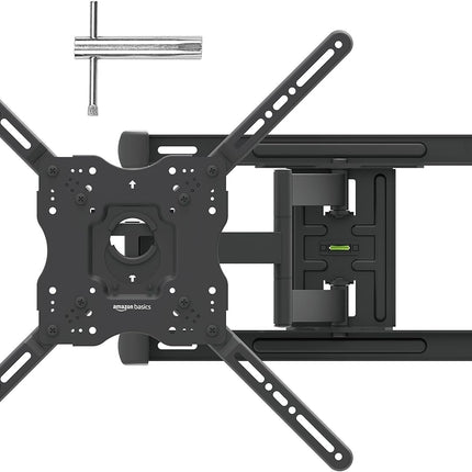 Amazon Basics Full Motion TV Wall Mount with Horizontal Post Installation Leveli