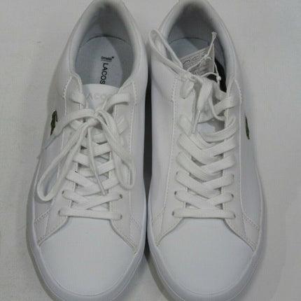Lacoste Men's Lerond BL 1 CMA Leather Trainers, White - 8 US