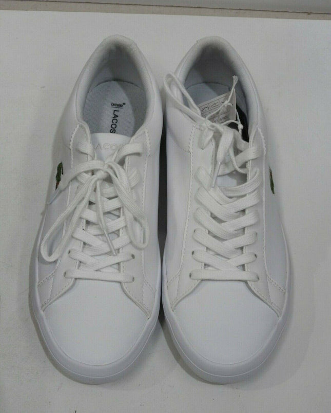 Lacoste Men's Lerond BL 1 CMA Leather Trainers, White - 8 US