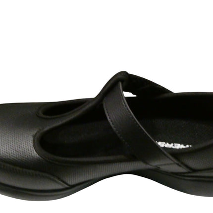 Skechers Girls T-Bar Mary Jane Sneaker, Black/Black, US 4