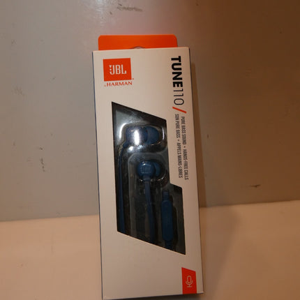 JBL Tune 110 Wired in Ear Headphones - Blue