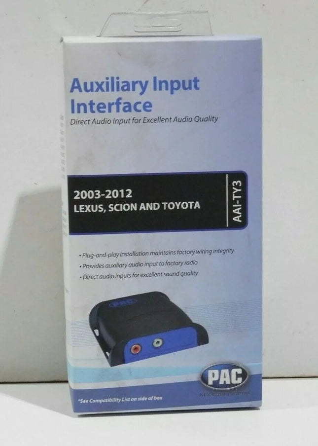 PAC AAI-TY3 Auxiliary Input Adapter for Select Lexus/Scion/Toyota Factory Radios