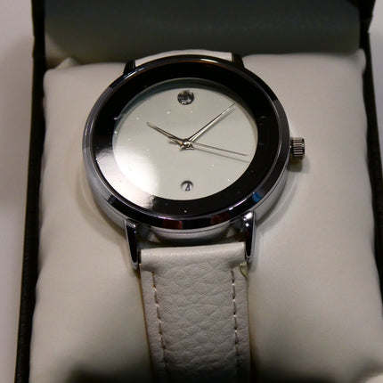 MESTIGE Womens Quartz Watch, Analog Display and Leather Strap MSWA3146