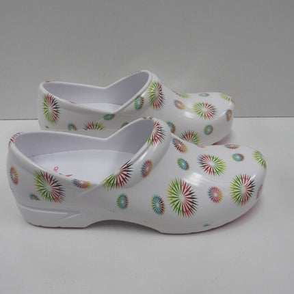 Anywear Women's SRANGEL Health Care Professional Shoe, Burst/White, 10 M US