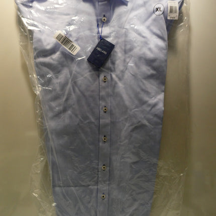 Abelard Men's Waffle Dobby Shirt Slim Fit, Sky, XL