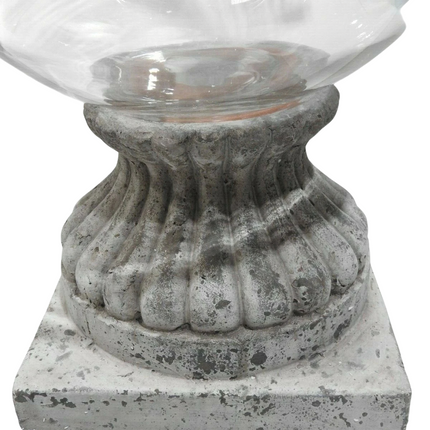 Home & Giftware Cem Hurricane Lamp/Stnd-XL-RN
