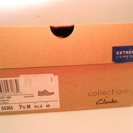 Clarks Men's Bradley Vibe Oxford, Tan Tumbled Leather, 7.5 US