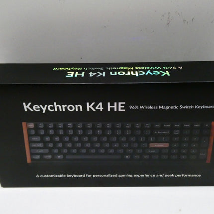 Keychron K4 HE – 96% Compact Hall Effect Wireless Mechanical Keyboard - Black