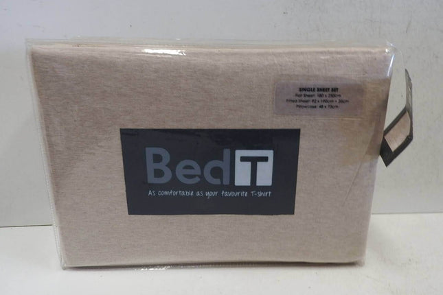 Bambury BedT Sheet Set, Single, Cappuccino