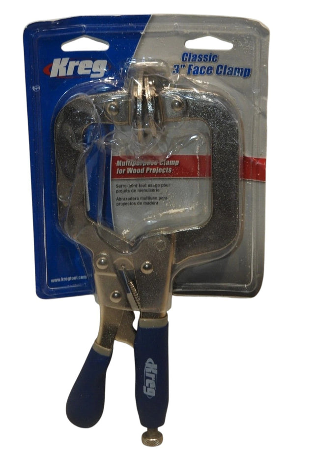 Kreg CLASSIC FACE CLAMP 3" Reach, Increased Clamping Capacity