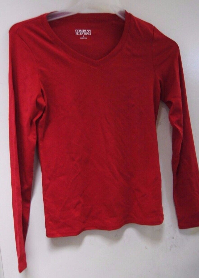 21 x Ellen Tracy Woman's Full T-Shirt RED T-Shirt Size - S