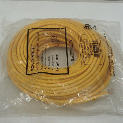 Monoprice ZerobootCat6 Ethernet Patch Cable - Network Internet Cord -RJ45, 100ft