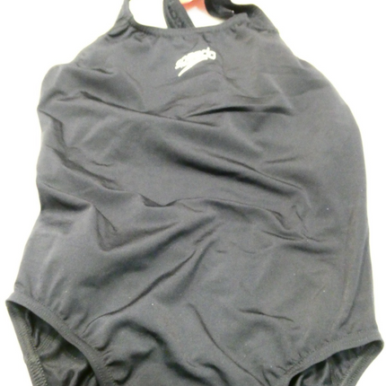 Speedo Women's Eco Endurance+ Medalist One Piece Swimsuit, Black, 32