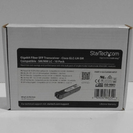 StarTech.com Cisco GLC-LH-SM Compatible - 10 Pack - Gigabit SFP - SFP Transceive