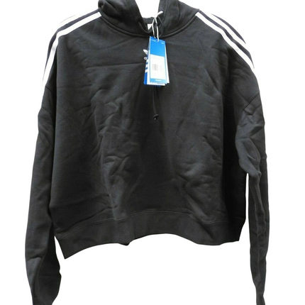 adidas Women's CY4766 Cropped Hoodie Sweatshirt, Black, Size - 48