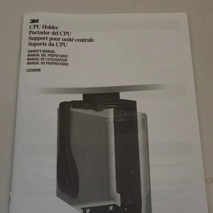 3M Under-Desk CPU Holder, Width Adjusts from 3.5" to 9.3" and Height Adjusts