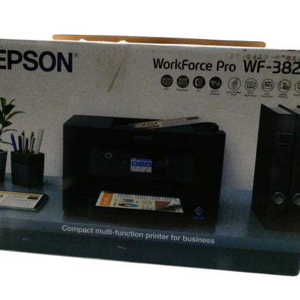 Epson Workforce Pro WF-3825 Multifunction Printer, Black - C11CJ07502