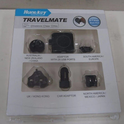 Hunt key Travel Mate D204 Multi Plugs USB Wall Charger Adapter