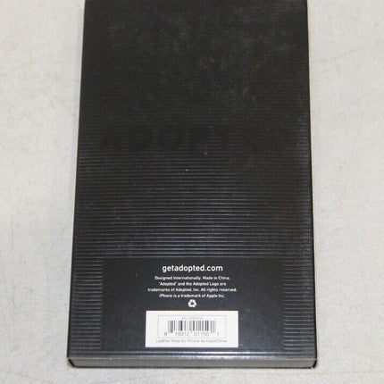 Adopted Leather Wrap Case for iPhone 4 - Hazel/Silver