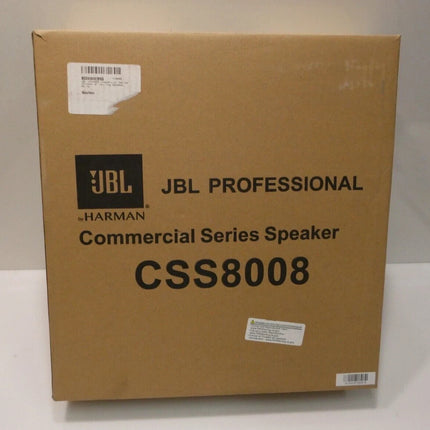 JBL CSS8008 Commercial Series 15-Watt 8" Ceiling Speaker - White