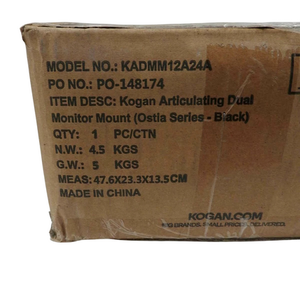 Kogan Articulating Dual Monitor Mount (Ostia Series - Black)