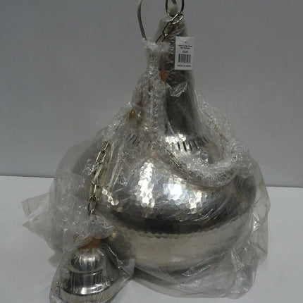 Home & Giftware Lunar Large Silver Iron Pendant VE26