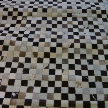 Studio Collection Hand Made / Hairon Leather Patch Rug 225cm x 155cm