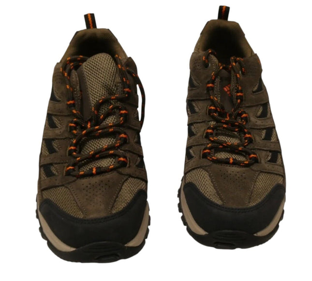 Columbia Men's Crestwood Hiking Shoe, Camo Brown, Heatwave, Size - 7