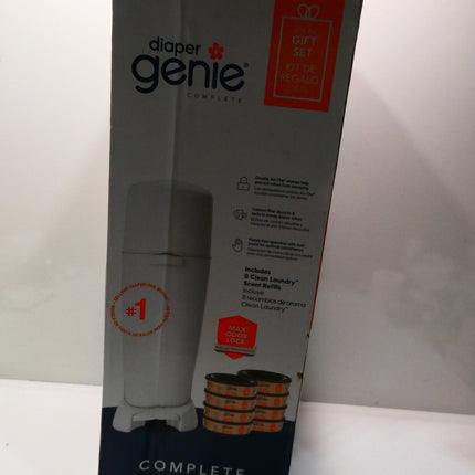 Playtex Diaper Genie Baby Registry Gift Set - Complete Diaper Pail, 8 Refills, 8
