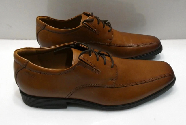 Clarks Men's Tilden Walk Oxford, Dark Tan Leather, 11 US