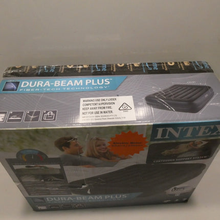 Intex Pillow Rest Raised Air Bed - 152 x 203 x 42 cm with - Built-in Electric Pu