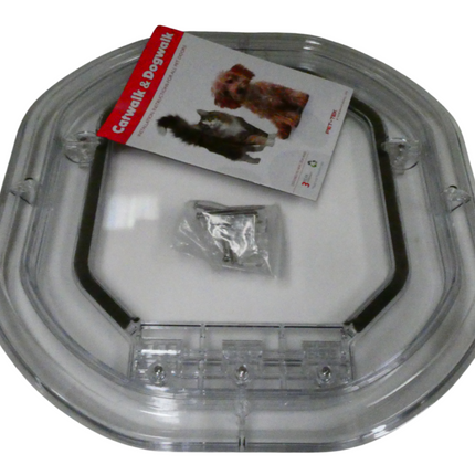 Pet-Tek Glass Fitting Dog Door, Clear