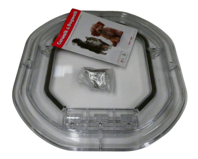 Pet-Tek Glass Fitting Dog Door, Clear