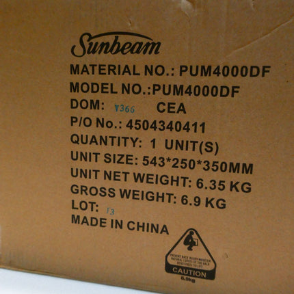 Sunbeam PUM4000DF Diamond Force Brekky and Banquet Frypan and Skillet Set