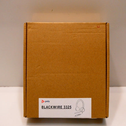 Poly by Plantronics - Blackwire 3325 Wired Stereo On Ear Headset