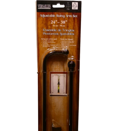 Versailles Home Fashions with Ball Finial, 8028-50, Espresso, 24 by 38-Inch