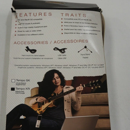 MXL Tempo Red/Black USB Condenser Microphone