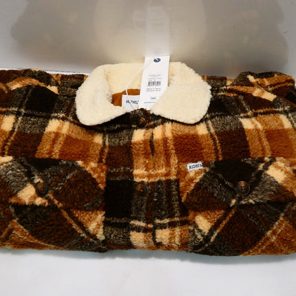 Riders By Lee Women's Teddy Sherpa Coat, Caramel Check, Size - 12