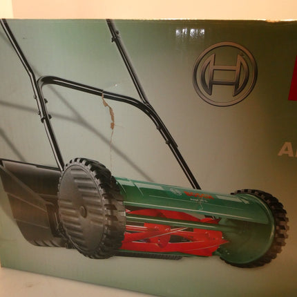 Bosch Hand Push Lawnmower, Manual Lawn Mower with 38Cm Cutting Width (AHM 38G)