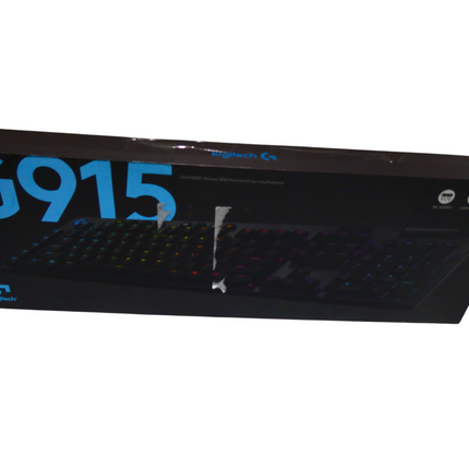 Logitech G915 LIGHTSPEED RGB Mechanical Gaming Keyboard, Low Profile GL Clicky K