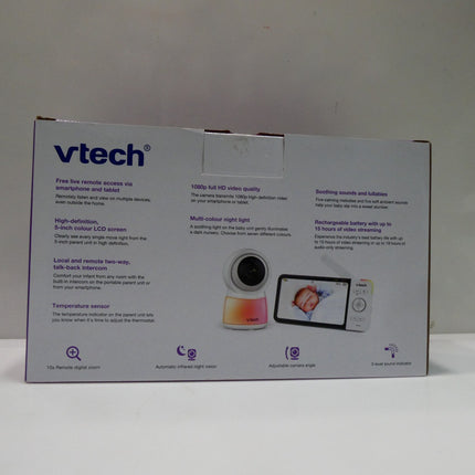 VTech RM5754HD 5" Smart Wi-Fi 1080p HD Video Baby Monitor with Remote Access