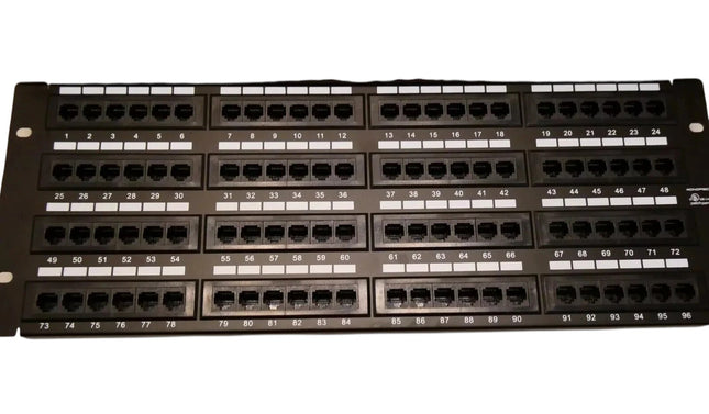 Monoprice 107307 Cat5 Enhanced 110Type 96-Port (568A/B Compatible) Patch Panel