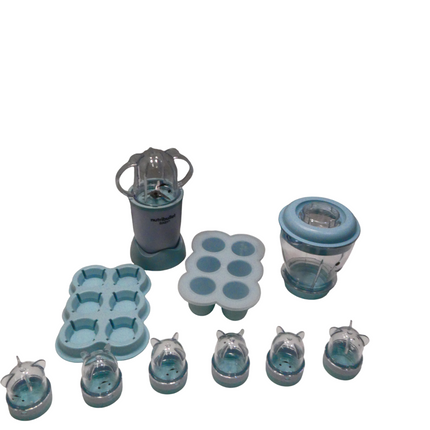 NutriBullet Baby 200W, White / Blue, Blender Designed to Make Baby Food