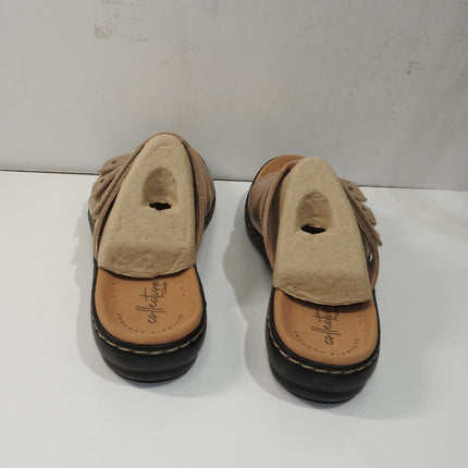 Clarks Women's Leisa Spring Fashion Sandal, Rose Gold Leather, US 6