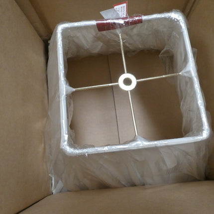 Royal Designs BSO-715-14WH Square Bell Basic Lamp Shade, 7" x 14" x 11.5", White