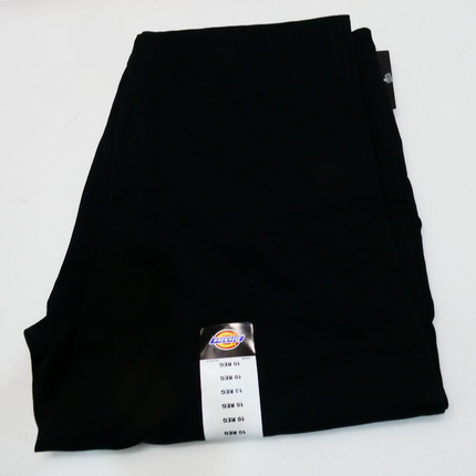 Dickies Women's Straight Flex Twill Pant, Rinsed Black, Size - 10