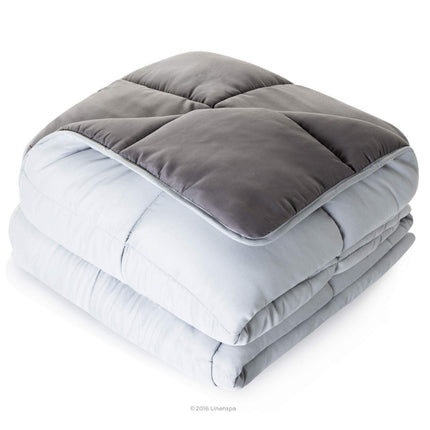 Linenspa All-Season Reversible Down Alternative Quilted Comforter - Corner Duvet