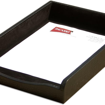 Dacasso A2201 Crocodile Embossed Leather Front-Load Letter Tray